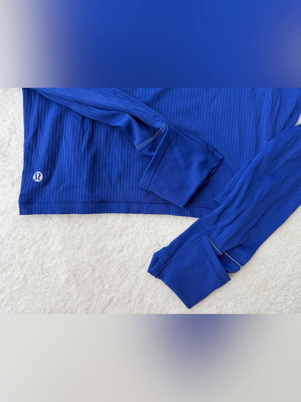 Lululemon Long-Sleeve Half-Zip Top - Royal Blue